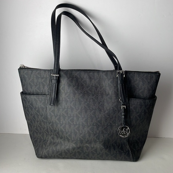 Michael Kors Jet Set Monogram Shoulder Bag Tote - Picture 1 of 11